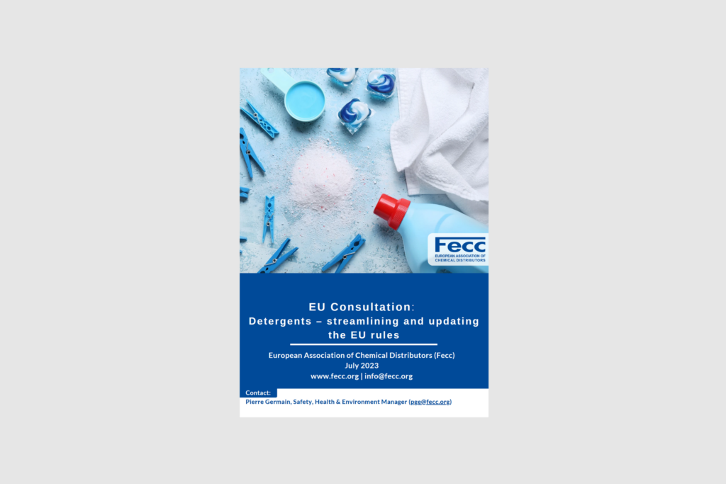 EU Consultation:  Detergents – streamlining and updating the EU rules