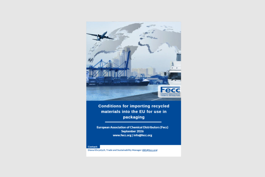 EU Consultation – Conditions for importing recycled materials into the EU for use in packaging